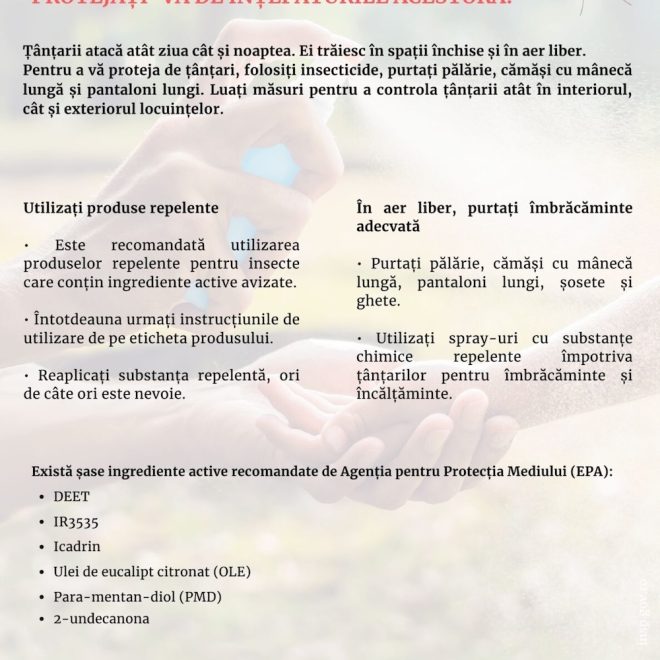 Cum ne ferim de țânțari?