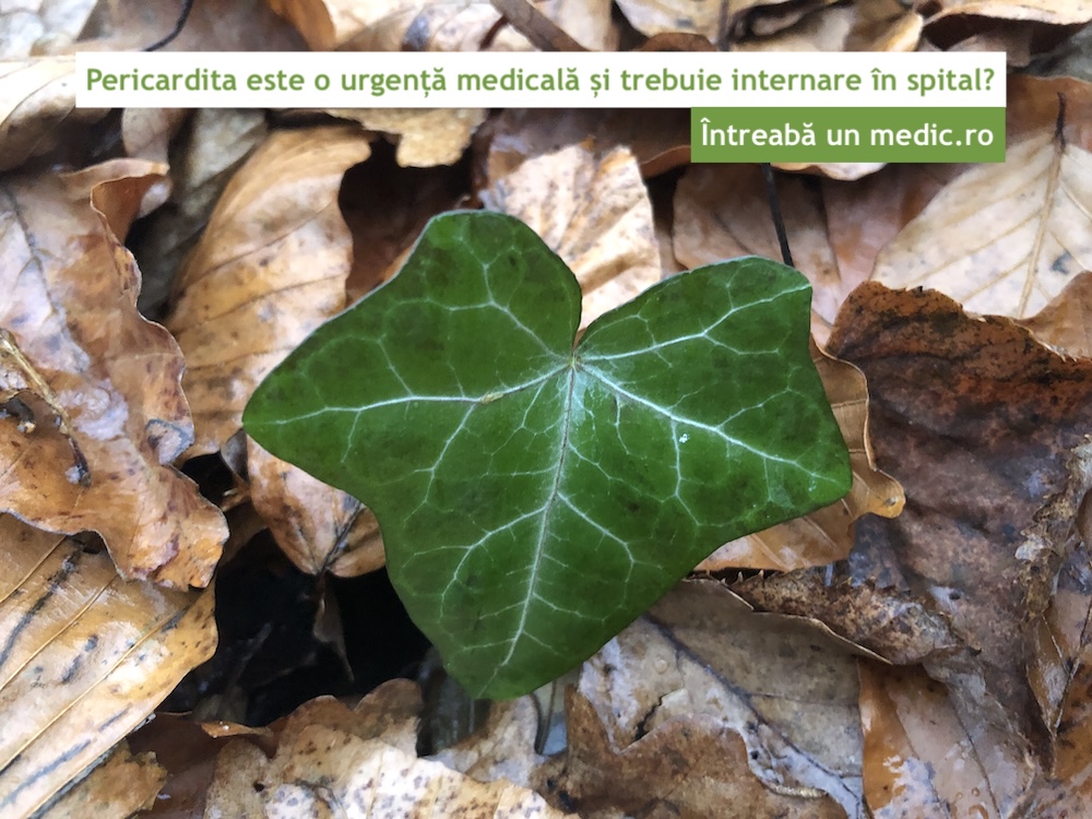 pericardita urgenta internare spital